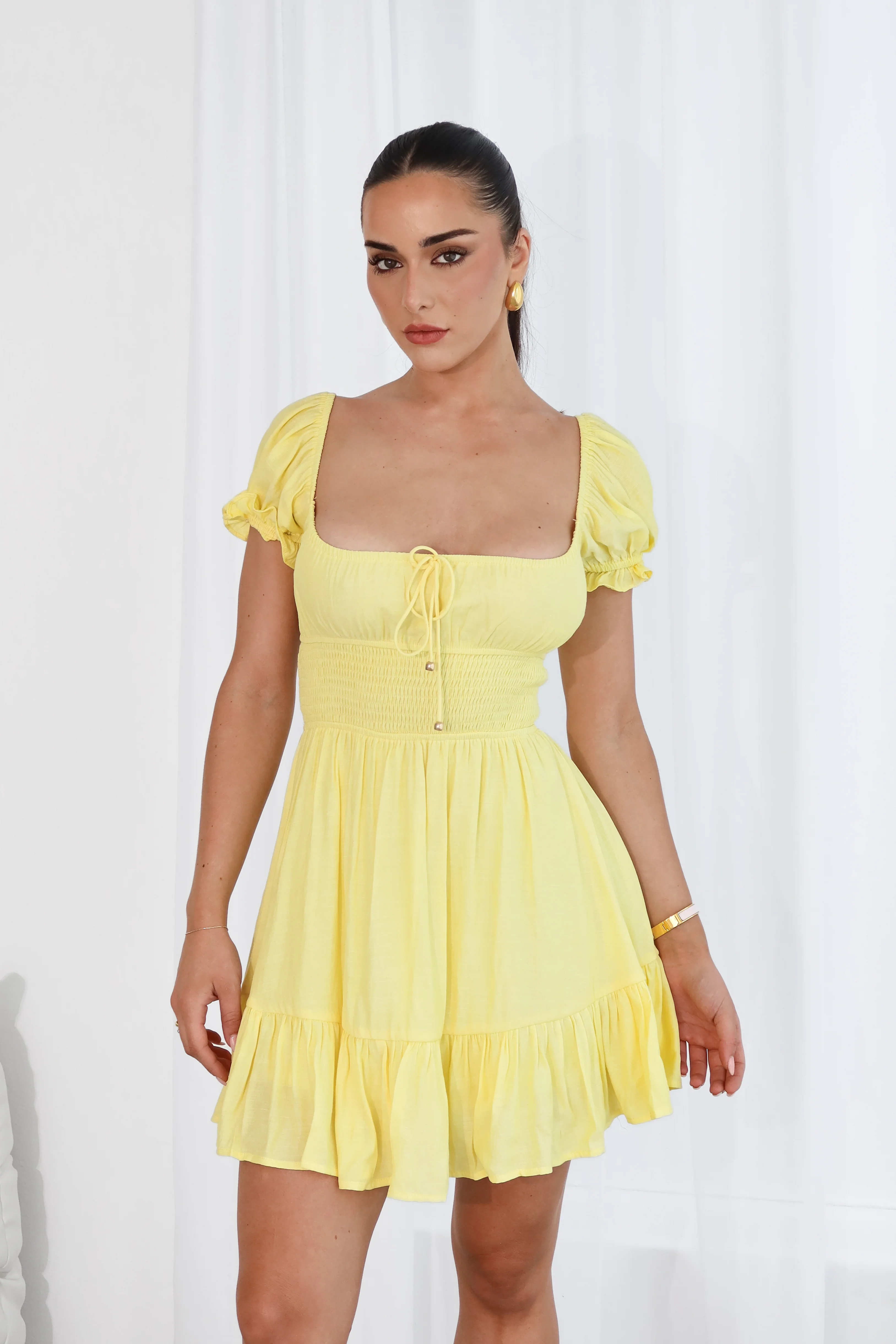 Sunshine Delight Smocked Dress